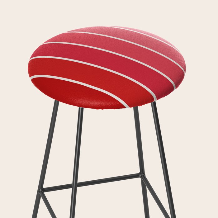 Gradient Arch VI Pink and Red Mid Century Modern Rainbow Stool Gallery Image 2