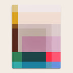 Modern Multicolor Geometric Abstract Art with Overlapping Shapes Notebook Gallery Image 4