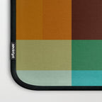 Modern Multicolor Geometric Abstract Art with Overlapping Shapes Laptop Sleeve Gallery Image 3