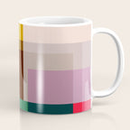Modern Multicolor Geometric Abstract Art with Overlapping Shapes Coffee Mug Gallery Image 1