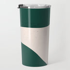 Emerald green abstract art Travel Mug Gallery Image 3