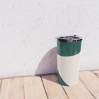 Emerald green abstract art Travel Mug Gallery Image 4