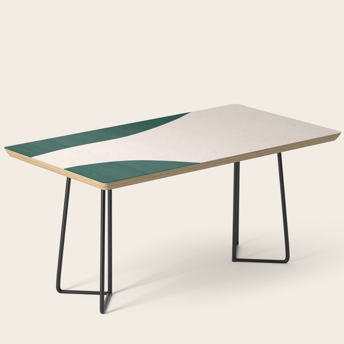 Emerald green abstract art Coffee Table Gallery Image 1