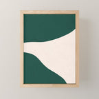 Emerald green abstract art Mini Art Print Gallery Image 1