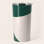 Emerald green abstract art Travel Mug Gallery Image 1