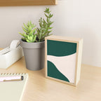 Emerald green abstract art Mini Art Print Gallery Image 2