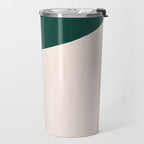 Emerald green abstract art Travel Mug Gallery Image 2