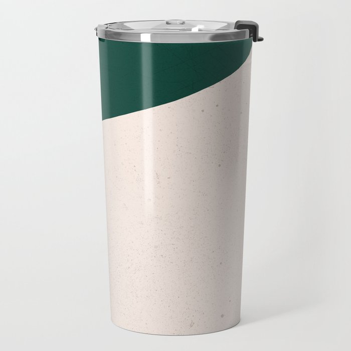 Emerald green abstract art Travel Mug Gallery Image 2