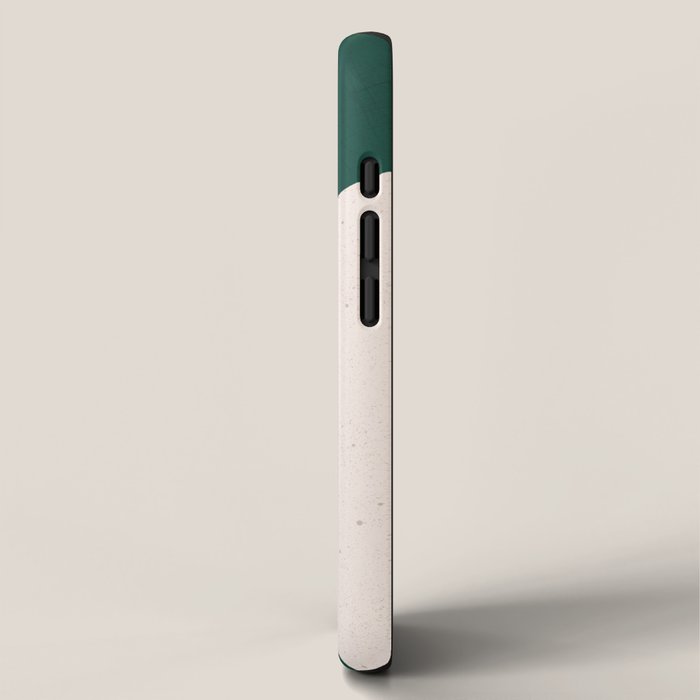 Emerald green abstract art iPhone Case Gallery Image 2