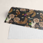 Squirrel flowering dark meadow Wrapping Paper Gallery Image 2