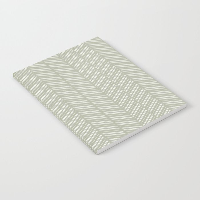Herringbone (Sage) Notebook Gallery Image 1