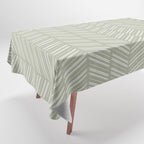 Herringbone (Sage) Tablecloth Gallery Image 1