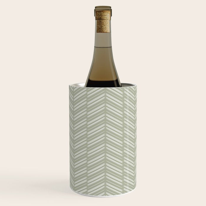 Herringbone (Sage) Wine Chiller Gallery Image 2