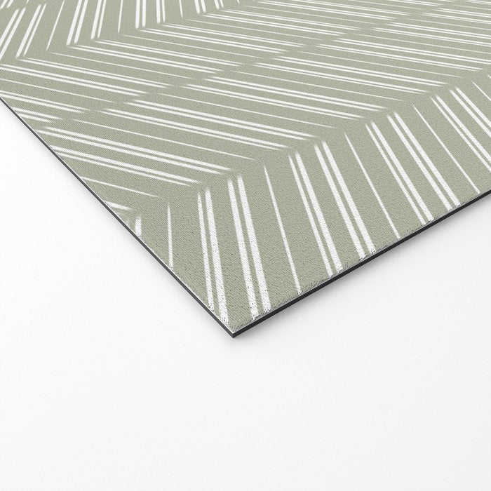 Herringbone (Sage) Welcome Mat Gallery Image 2