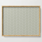 Herringbone (Sage) Serving Tray Gallery Image 1