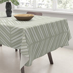 Herringbone (Sage) Tablecloth Gallery Image 3