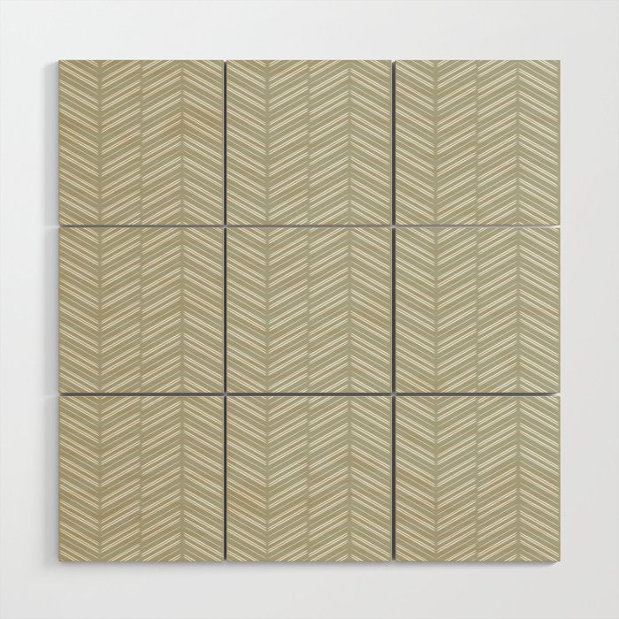 Herringbone (Sage) Wood Wall Art Gallery Image 1