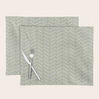 Herringbone (Sage) Placemat Gallery Image 1