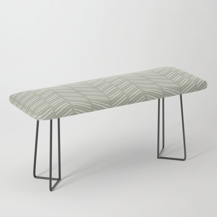 Herringbone (Sage) Bench Gallery Image 1