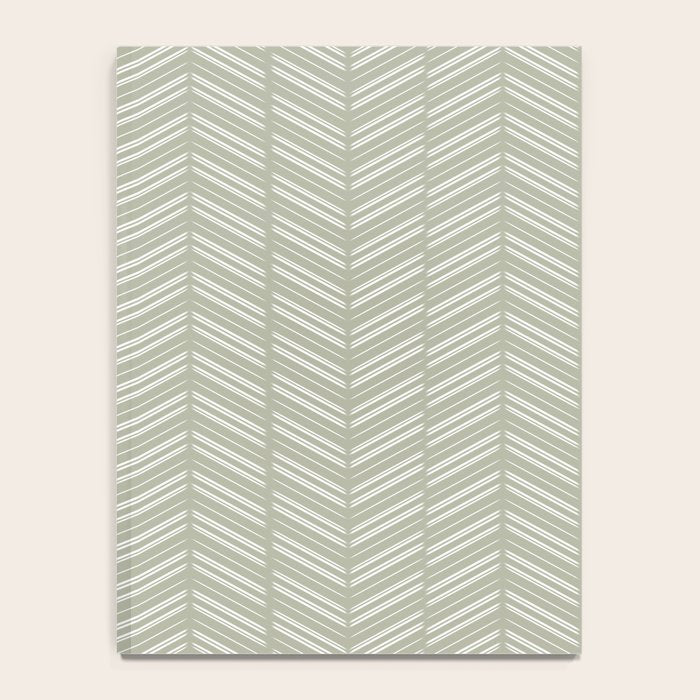 Herringbone (Sage) Notebook Gallery Image 4