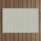 Herringbone (Sage) Outdoor Rug Gallery Image 1