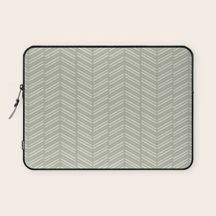 Herringbone (Sage) Laptop Sleeve Gallery Image 1