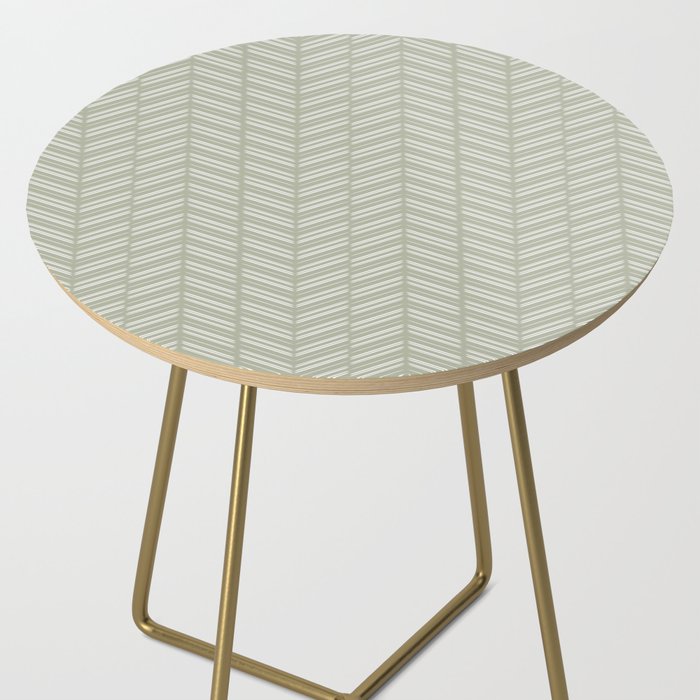 Herringbone (Sage) Side Table Gallery Image 2