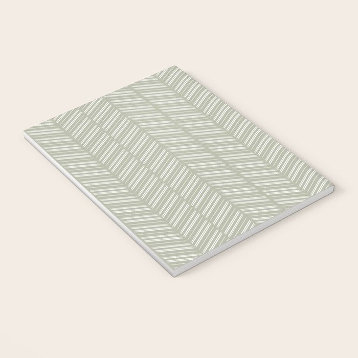 Herringbone (Sage) Notebook Gallery Image 3