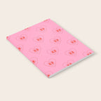Funny red love heart cartoon pattern Notebook Gallery Image 2
