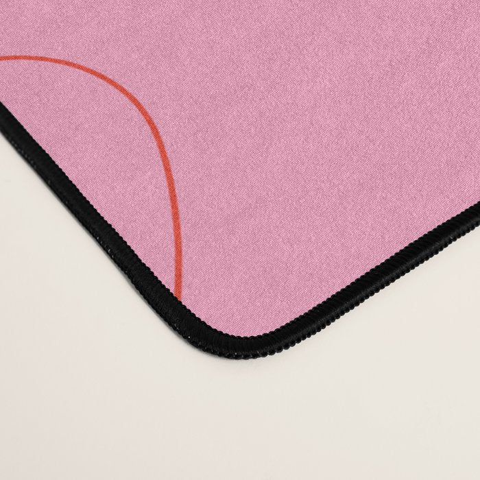 Funny red love heart cartoon pattern Desk Mat Gallery Image 4