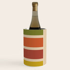 Nelson Blocks II - Midcentury Modern Geometric in Mid Century Mod Mustard, Olive, Teal, Orange, Beige Wine Chiller Gallery Image 3
