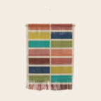 Nelson Blocks II - Midcentury Modern Geometric in Mid Century Mod Mustard, Olive, Teal, Orange, Beige Wall Hanging Gallery Image 1