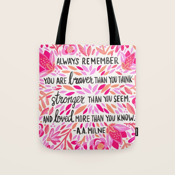 Always Remember - Pink OmbrÃ© Palette Tote Bag Gallery Image 1