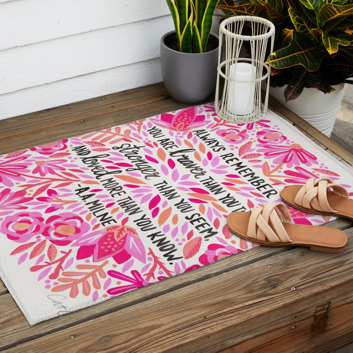 Always Remember - Pink OmbrÃ© Palette Outdoor Rug Gallery Image 2