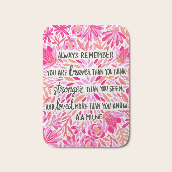 Always Remember - Pink OmbrÃ© Palette Bath Mat Gallery Image 1