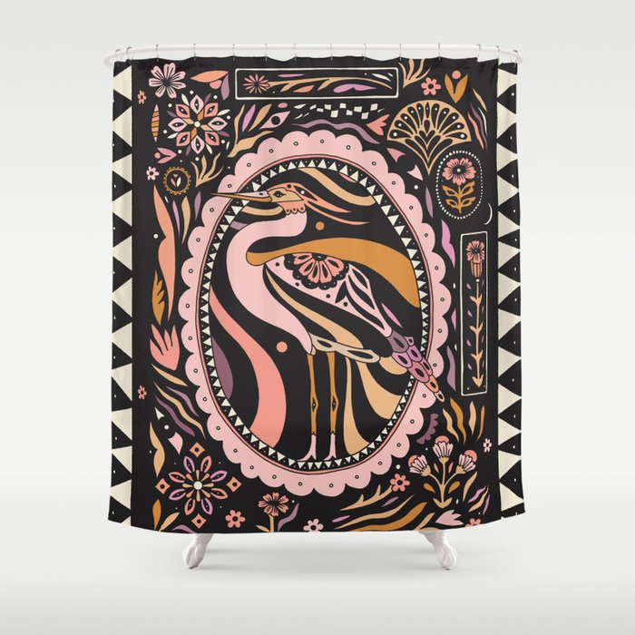 Heron Shower Curtain Gallery Image 1