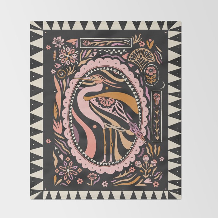 Heron Throw Blanket Gallery Image 2