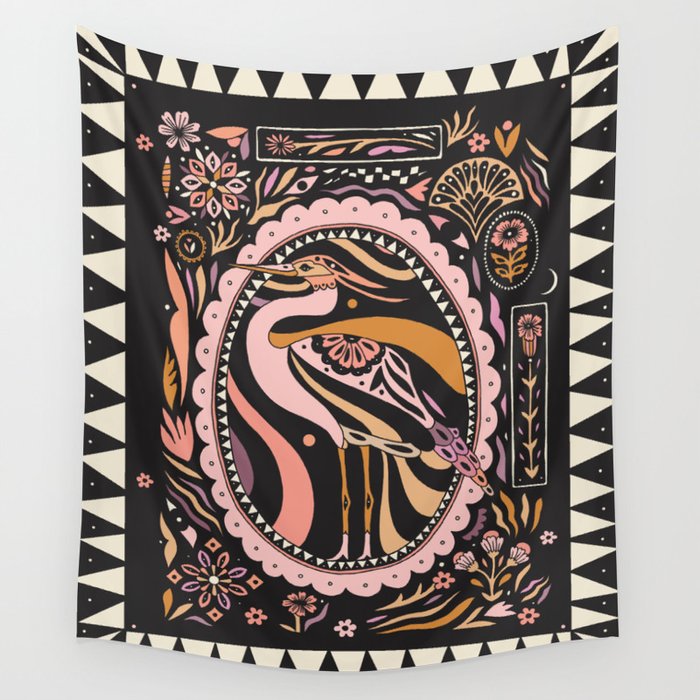 Heron Wall Tapestry Gallery Image 1