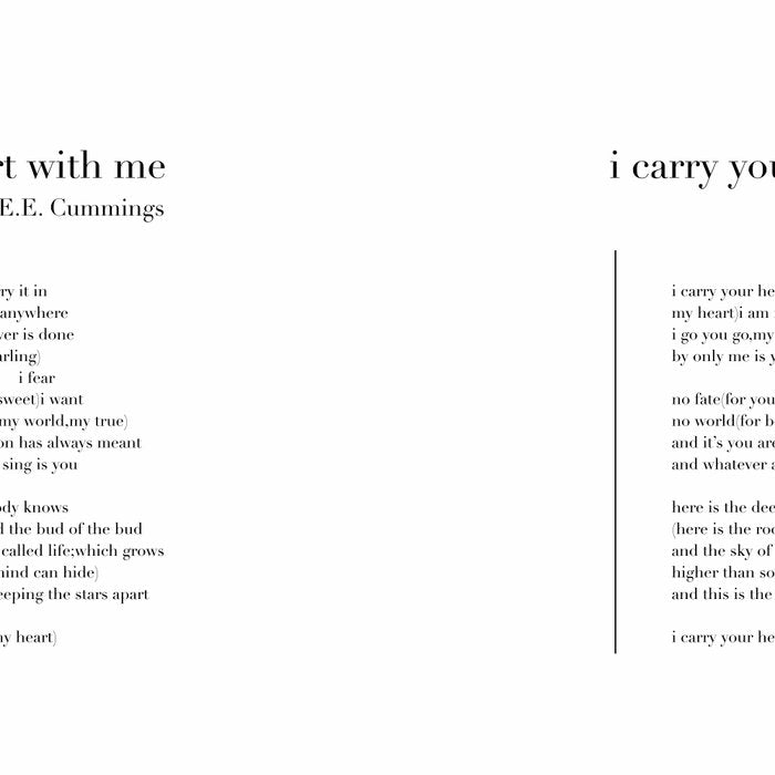 i carry your heart with me by E.E. Cummings Coffee Mug Gallery Image 2