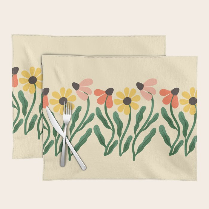 Brown Eyed Susans Flower Market Placemat Gallery Image 1