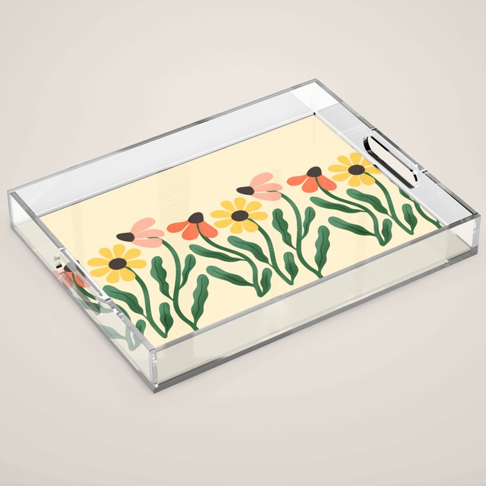 Brown Eyed Susans Flower Market Acrylic Tray Gallery Image 1
