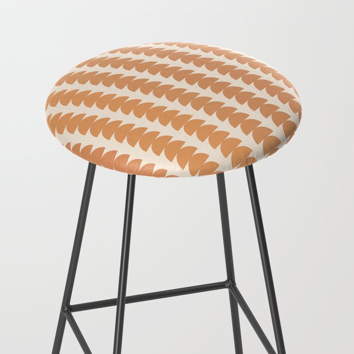 Maude Pattern XXIII Pantone Peach Fuzz Stool Gallery Image 2
