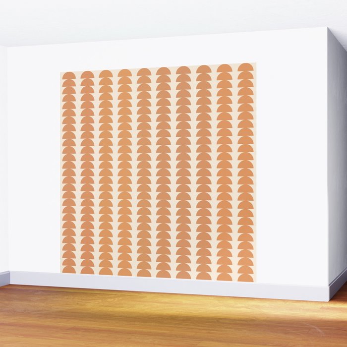 Maude Pattern XXIII Pantone Peach Fuzz Wall Mural Gallery Image 2
