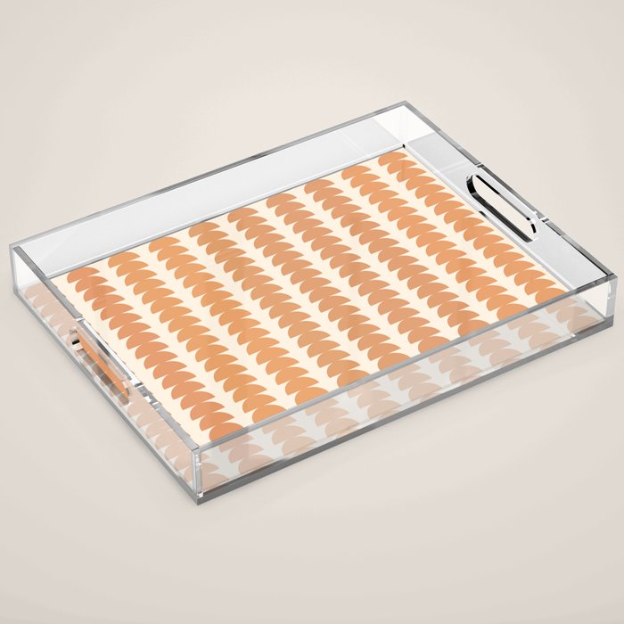 Maude Pattern XXIII Pantone Peach Fuzz Acrylic Tray Gallery Image 1