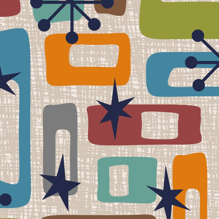 Colorful Retro Mid Century Modern Solar Squares 629 Coffee Mug Gallery Image 2