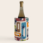 Colorful Retro Mid Century Modern Solar Squares 629 Wine Chiller Gallery Image 2