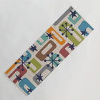 Colorful Retro Mid Century Modern Solar Squares 629 Yoga Mat Gallery Image 1
