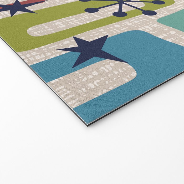 Colorful Retro Mid Century Modern Solar Squares 629 Welcome Mat Gallery Image 2