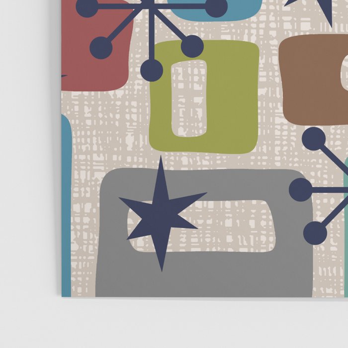 Colorful Retro Mid Century Modern Solar Squares 629 Poster Gallery Image 3