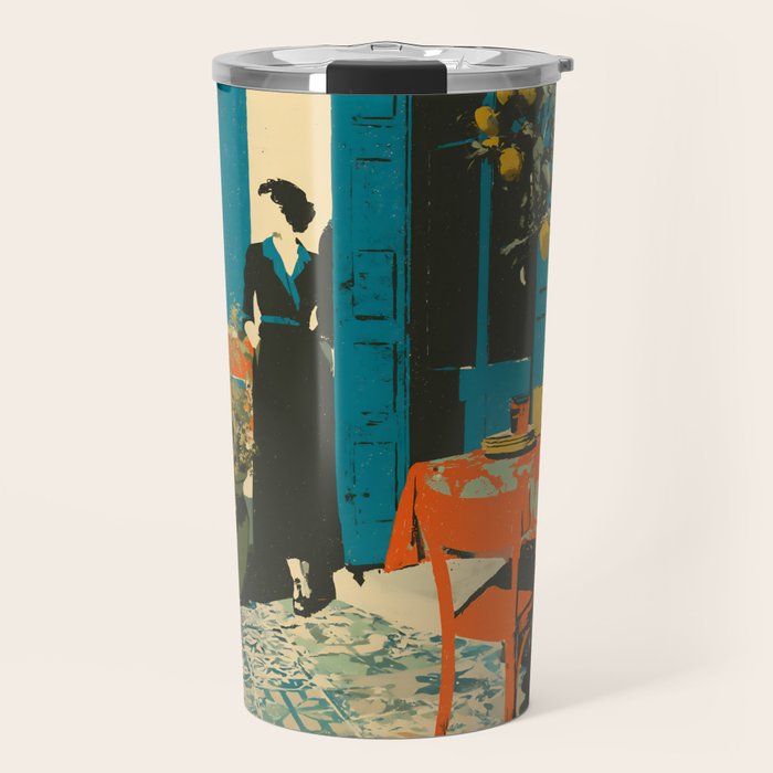 Cozy Morning on the Terrace Travel Mug Gallery Image 1